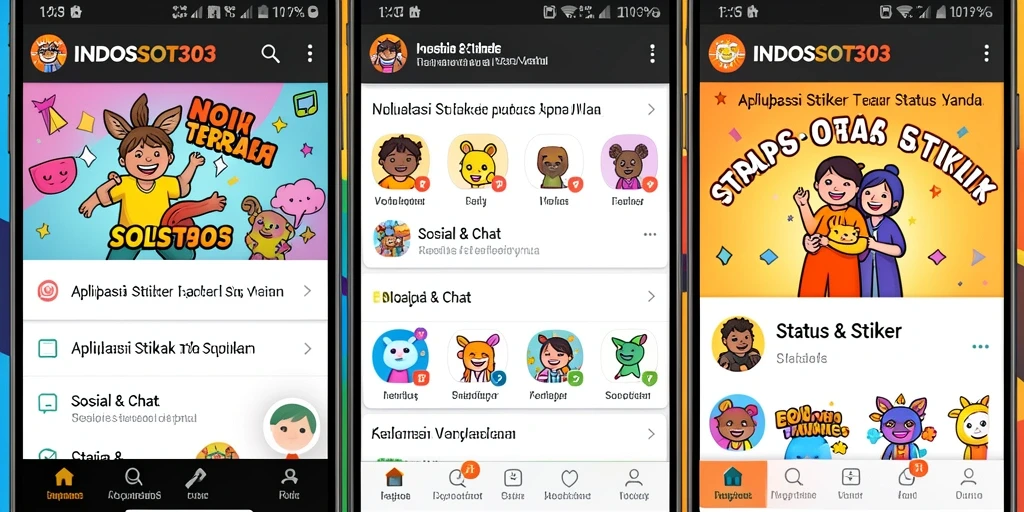 Tampilan antarmuka aplikasI INDOSLOT303 yang menarik dan user-friendly.