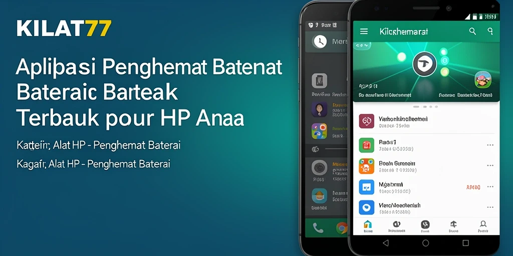 Antarmuka KILAT77 yang intuitif untuk penghematan baterai.