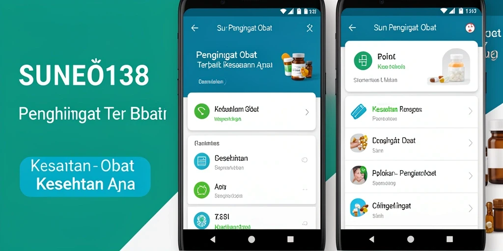 Tampilan aplikasi SUNEO138 dengan pengingat obat yang jelas dan mudah diakses.