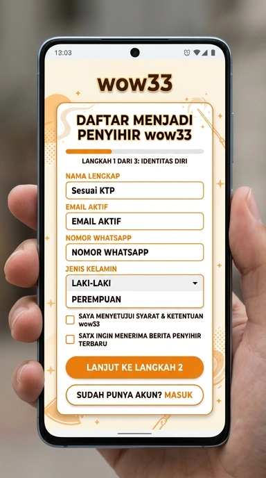 Panduan Lengkap Buat Akun Baru wow33