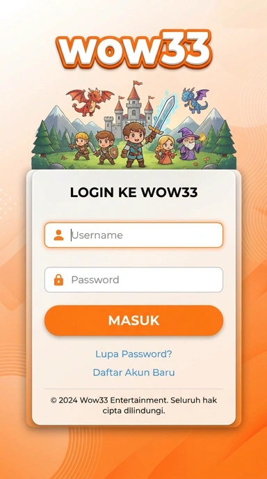 Masuk Akun wow33 untuk Pengguna Android
